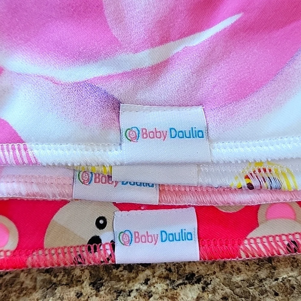 Baby Daulia Multi Print Bandana Bib Set of 7 New
